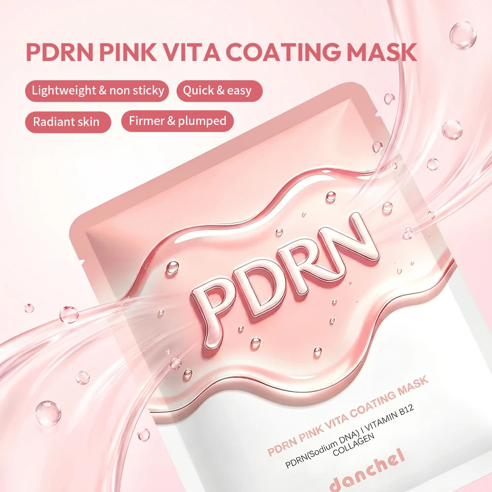 PDRN Vitamin B12 Coating Mask Barrier Repair High Purity Salmon DNA PDRN Improve Elasticity Evens Tone Deep Moisturizing Mask