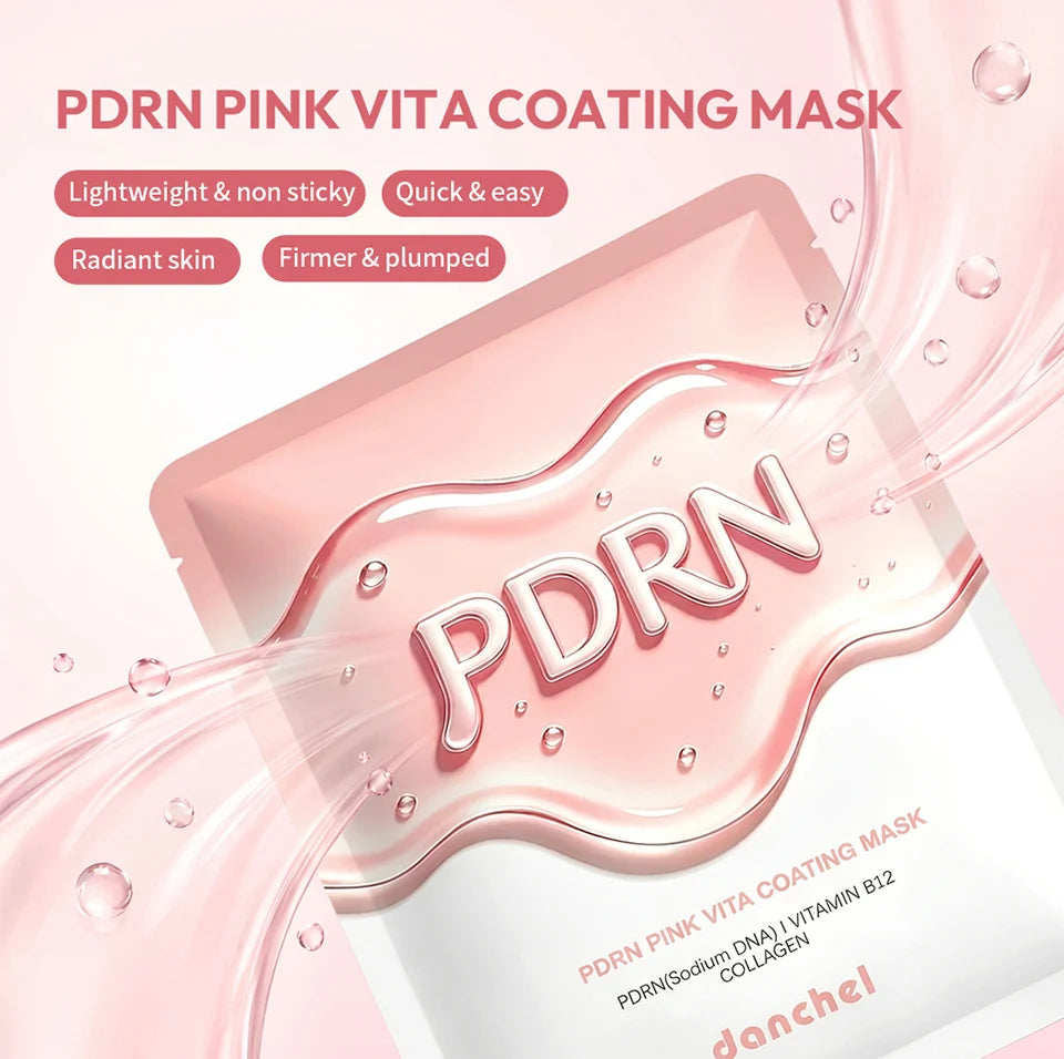 PDRN Vitamin B12 Coating Mask Barrier Repair High Purity Salmon DNA PDRN Improve Elasticity Evens Tone Deep Moisturizing Mask