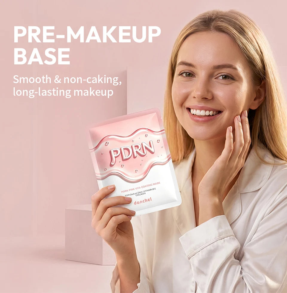 PDRN Vitamin B12 Coating Mask Barrier Repair High Purity Salmon DNA PDRN Improve Elasticity Evens Tone Deep Moisturizing Mask